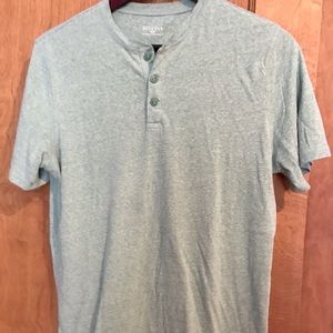 Merona Green Short Sleeve Henley Medium
